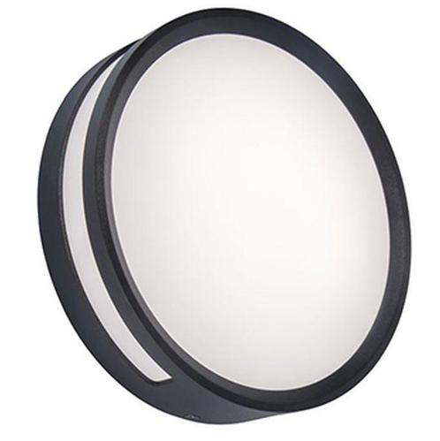 Plafondlamp rond buiten grijs Titan e27 fitting rond FOIR, Huis en Inrichting, Lampen | Plafondlampen, Verzenden