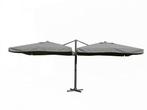 Veiling - Dubbele hangende parasol donkergrijs 2 * 300x300cm, Nieuw