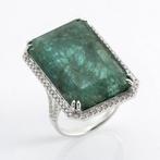 Zonder Minimumprijs - Ring - 18 karaat Witgoud - 25.32ct., Sieraden, Tassen en Uiterlijk, Nieuw