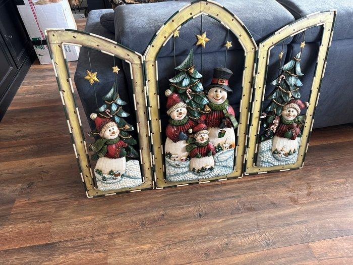 Kerstdecoratie - Eik - Kerst sneeuwpop, Diversen, Kerst