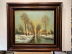 Rik Mulders (XX) - Sneeuwlandschap, Antiek en Kunst, Kunst | Schilderijen | Klassiek