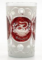 Antique Bohemian Cut-Engraved Glass Vase 1850 - Vaas - Glas, Antiek en Kunst, Antiek | Glas en Kristal