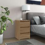 vidaXL Nachtkastje 40x35x62,5 cm bewerkt hout sonoma, Minder dan 45 cm, Verzenden, Nieuw, 55 tot 70 cm