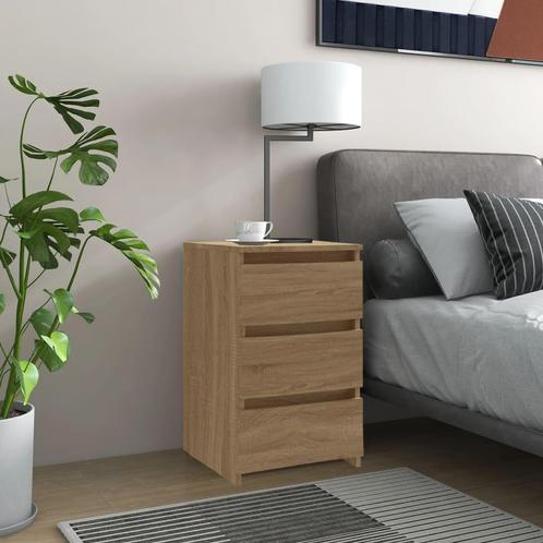 vidaXL Nachtkastje 40x35x62,5 cm bewerkt hout sonoma, Huis en Inrichting, Slaapkamer | Nachtkastjes, Nieuw, Minder dan 45 cm, Hout