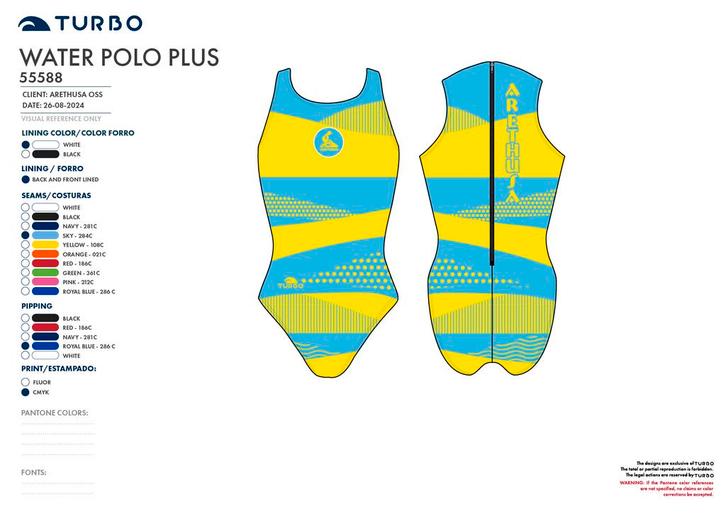 Turbo waterpolobadpak Arethusa Oss voorbeeld 1, Watersport en Boten, Waterpolo, Nieuw, Verzenden