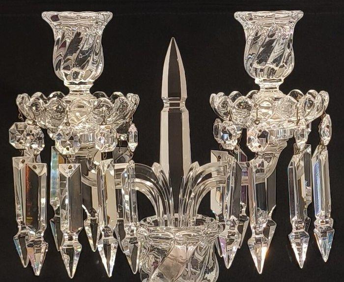 Baccarat - Kandelaber Bambou Tors - Kristal - Girandole,, Antiek en Kunst, Curiosa en Brocante
