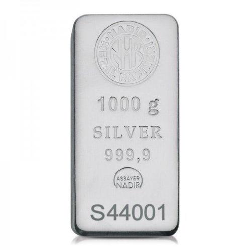 1 kilogram - Zilver - .9999 - Nadir Refinery, Postzegels en Munten, Edelmetalen en Baren