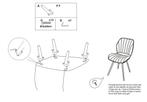 PARIS STOEL SPACE CRÈME/GOUD SET 2 PZ CM 46X58X77, Huis en Inrichting, Stoelen, Ophalen of Verzenden, Nieuw