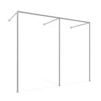 Steigerbuis Pergola Zagreb | Staal 42.4 mm | Wand | DIY | Do, Ophalen of Verzenden, Nieuw