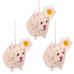 Hangers Wolvilt - Schaapjes met Margriet - Set 3 Stuks - Han, Ophalen of Verzenden, Nieuw