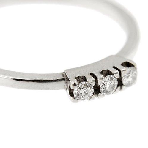 Ring - 18 karaat Witgoud Diamant (Natuurlijk), Sieraden, Tassen en Uiterlijk, Ringen