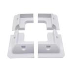 Montagebeugel zonnepaneel hoekprofiel 4stuks (wit/zwart) - w, Caravans en Kamperen, Ophalen of Verzenden, Nieuw