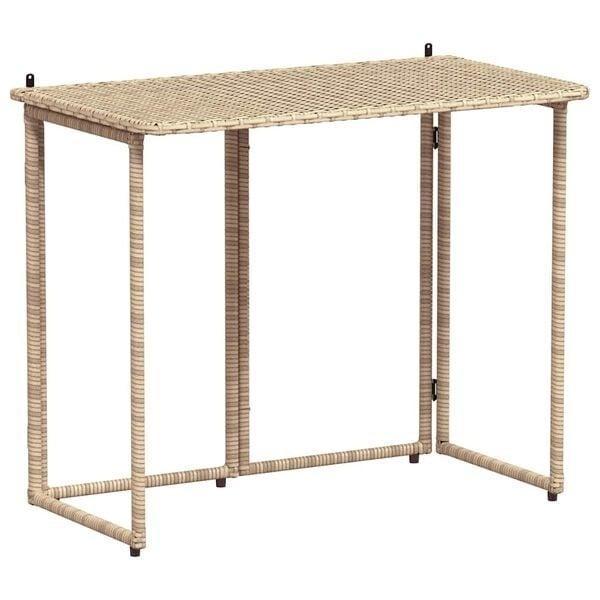 Tuinmeubel Beige 90x51 cm | OP = OP | Duurzaam & Weerbest..., Tuin en Terras, Tuintafels, Rechthoekig, Nieuw, Kunststof, Ophalen of Verzenden
