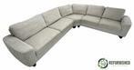 Refurbished 6-zits hoekbank beige 6 mnd garantie!, Gemêleerd, Gebruikt, Hoekbank, 300 cm of meer