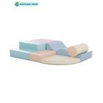 Foam blokken set | 6 stuks | Pastel kleuren (speelblokken), Kinderen en Baby's, Speelgoed | Educatief en Creatief, Ophalen of Verzenden