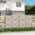vidaXL Schanskorven 3 st gewelfd 300x30x160/180 cm ijzer, 100 cm of meer, Verzenden, Nieuw, Metaal