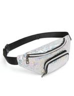 Heuptasje Rond Voorvak Zilver Holografisch Glitter Heuptas Z, Ophalen of Verzenden, Nieuw, Overige typen
