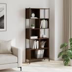 vidaXL Boekenkast 72x28x172 cm bewerkt hout bruin eikenkleur, Huis en Inrichting, Verzenden, Nieuw, Overige houtsoorten