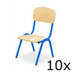 Schoolstoel | Blauw | Voor Kinderen 0.80-0.95m | Zithoogte, Verzenden, Nieuw in verpakking