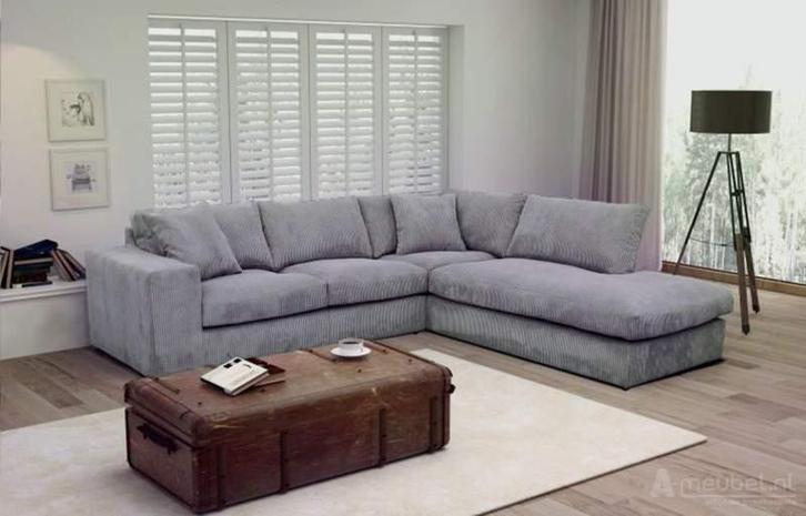 Hoekbank Lelystad - hoekbanken, Huis en Inrichting, Banken | Sofa's en Chaises Longues, Nieuw, Stof