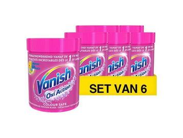 Veiling - 6x Vanish Oxi Action Colour Safe Poeder  600 gram beschikbaar voor biedingen