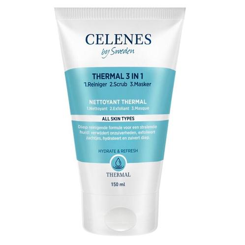Celenes By Sweden Thermal 3-in-1 Reiniging Scrub en Masker, Sieraden, Tassen en Uiterlijk, Uiterlijk | Gezichtsverzorging, Nieuw