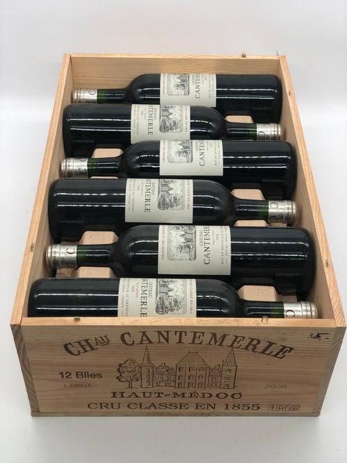 12 x 75cl Chateau Cantemerle Haut-Medoc GCC 2008 in OWC, Verzamelen, Wijnen, Frankrijk, Rode wijn, Nieuw, Ophalen of Verzenden