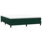 vidaXL Boxspring zonder matras fluweel donkergroen 180x210, Verzenden, Nieuw, Groen, Stof