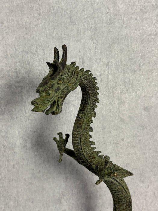 Draak 32 cm - Brons - 20e eeuw, Antiek en Kunst, Antiek | Overige Antiek
