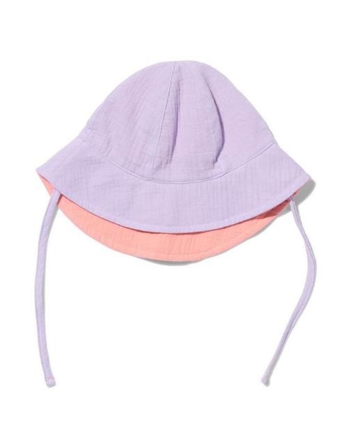 HEMA Baby zonnehoed mousseline lila, Kinderen en Baby's, Babykleding | Overige, Nieuw, Verzenden