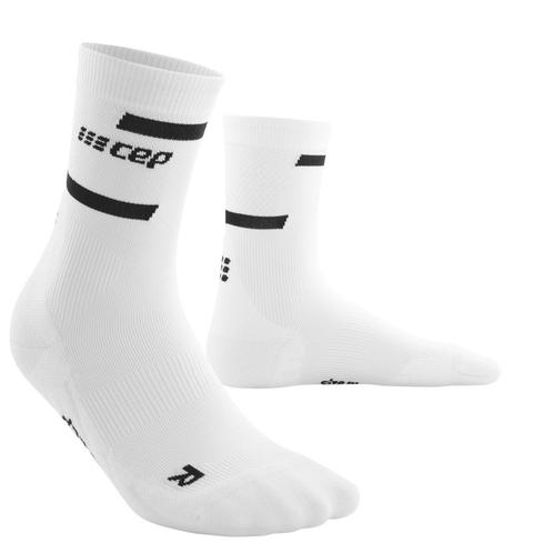 CEP Run Mid-Cut Compressie Sokken  Wit - Heren(39-42), Sport en Fitness, Bergsport en Wandelen, Kleding, Nieuw, Verzenden
