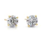 Oorbellen - 18 karaat Geel goud - 2.05ct. tw. Diamant, Sieraden, Tassen en Uiterlijk, Oorbellen, Nieuw