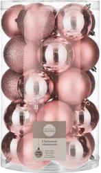 House of Seasons Plastic Kerstballen Set - 25 Stuks - Ø8 cm, Ophalen of Verzenden, Zo goed als nieuw