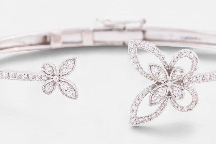 Armband - 18 karaat Geel goud, Gepolijst rhodium - 0.86ct., Sieraden, Tassen en Uiterlijk, Armbanden