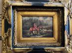 Scuola Inglese (XIX-XX), a firma G. Wright - Cavallo con, Antiek en Kunst