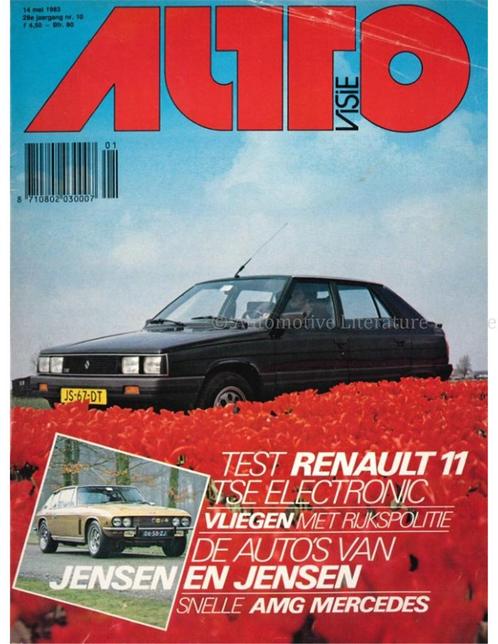 1983 AUTOVISIE MAGAZINE 10 NEDERLANDS, Boeken, Auto's | Folders en Tijdschriften