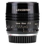 Lensbaby Velvet 56 Zwart (Canon) met garantie, Overige typen, Ophalen of Verzenden, Zo goed als nieuw