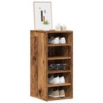 vidaXL Schoenenkasten 2 st 32x35x70 cm bewerkt hout oud, Verzenden, Nieuw