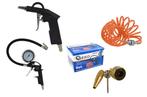 Luchtgereedschap Set - 6 Delig - Blaaspistool - Bandenpomp -, Auto diversen, Autogereedschap, Ophalen of Verzenden, Nieuw