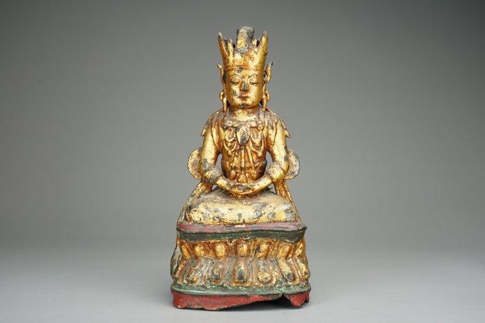 Gwaneum  / Avalokitevara - Brons, Lak, Verguld - Korea -, Antiek en Kunst, Antiek | Overige Antiek