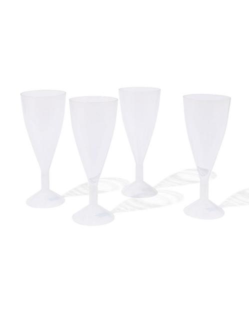 HEMA Champagneglazen herbruikbaar 4 stuks, Verzamelen, Glas en Borrelglaasjes, Nieuw, Verzenden