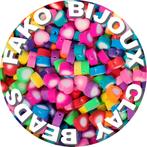 Fako Bijoux® - Klei Kralen Hart Wit - Figuurkralen -, Hobby en Vrije tijd, Kralen en Sieraden maken, Verzenden, Nieuw