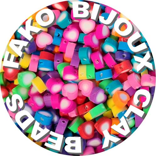 Fako Bijoux® - Klei Kralen Hart Wit - Figuurkralen -, Hobby en Vrije tijd, Kralen en Sieraden maken, Verzenden