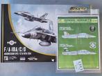 Kinetic K48088 F/A-18A/C/D 1:48 + Green Hornets Decals, Hobby en Vrije tijd, Verzenden, Nieuw