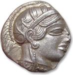 Attica, Athene. Tetradrachm 454-404 B.C. - great example of