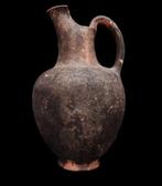 Etruscan - Grote Faliscan oenochoe met afgeschuinde snavel, Antiek en Kunst