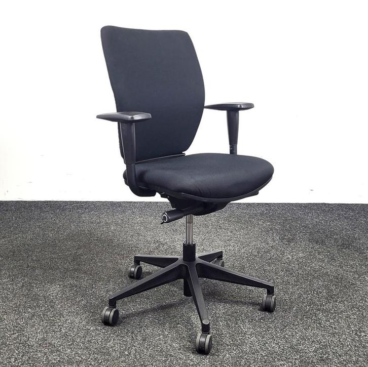 Gebruikte Bureaustoel Juliet - Zwart, Huis en Inrichting, Bureaustoelen, Bureaustoel, Zwart, Gebruikt, Ergonomisch, Ophalen of Verzenden