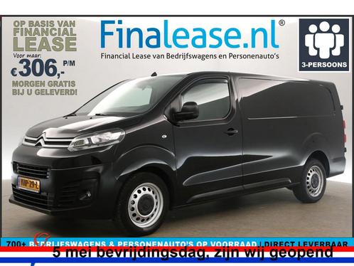 Citroën Jumpy 2.0 BlueHDI L3H1 Airco Cruise Carplay €306pm, Auto's, Bestelauto's, Lease, Handgeschakeld, Diesel, Citroën, Zwart