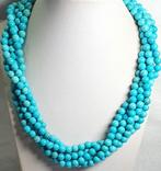 Turquoise Howliet - 5-strengs ketting - 925 zilveren