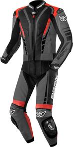 Berik XR-Ace Zwart Grijs Rood 2-Delig Motorpak, Motoren, Kleding | Motorkleding, Nieuw met kaartje, Berik, Heren, Combipak